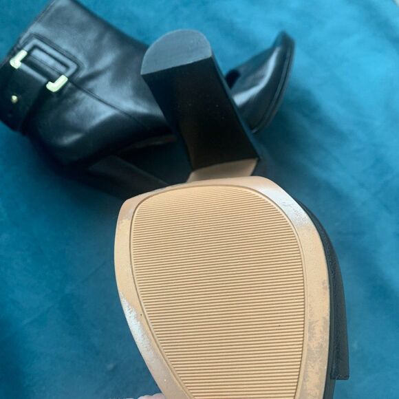 Nine West Leather Open Toe Boots 7.5 - Picture 4 of 14